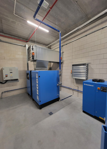 Instalacje sprężonego powietrza - sprężarkownie